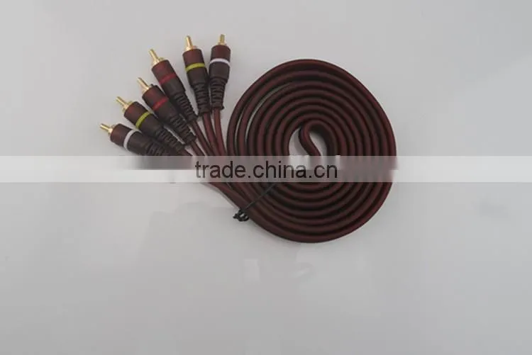 manufacturer wholesasles rca cable 3RCA/M-3RCA/M audio cable AV cable with low price