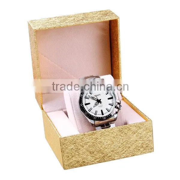 upscale Gold wooden watch boxes with customization