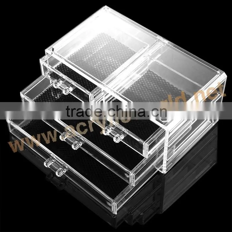 acrylic organizers for makeup/acrylic 5 drawers box/acrylic 6 drawer organizer