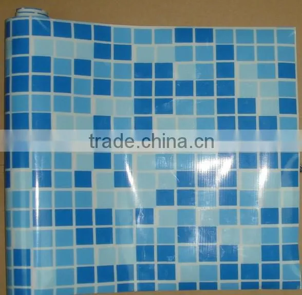 Non-slip vinyl liner Anti UV lights fiberglass PVC swimming pool liner