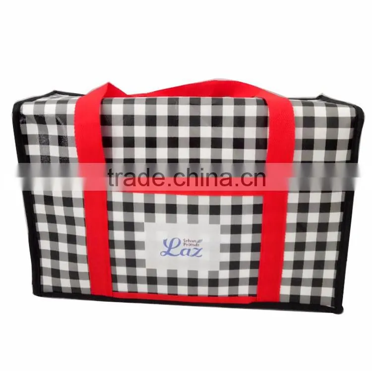 Waterproof pp woven lunch cooler bag keeping warm