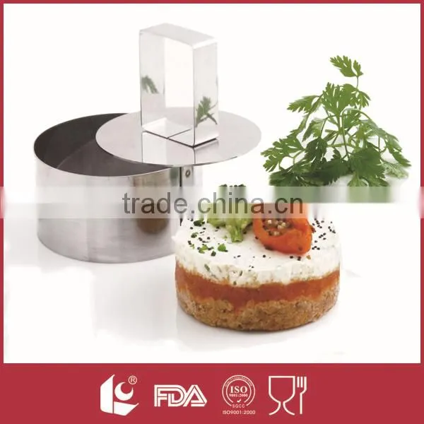 Bakeware telescopic stainless steel round cake mould ring shape