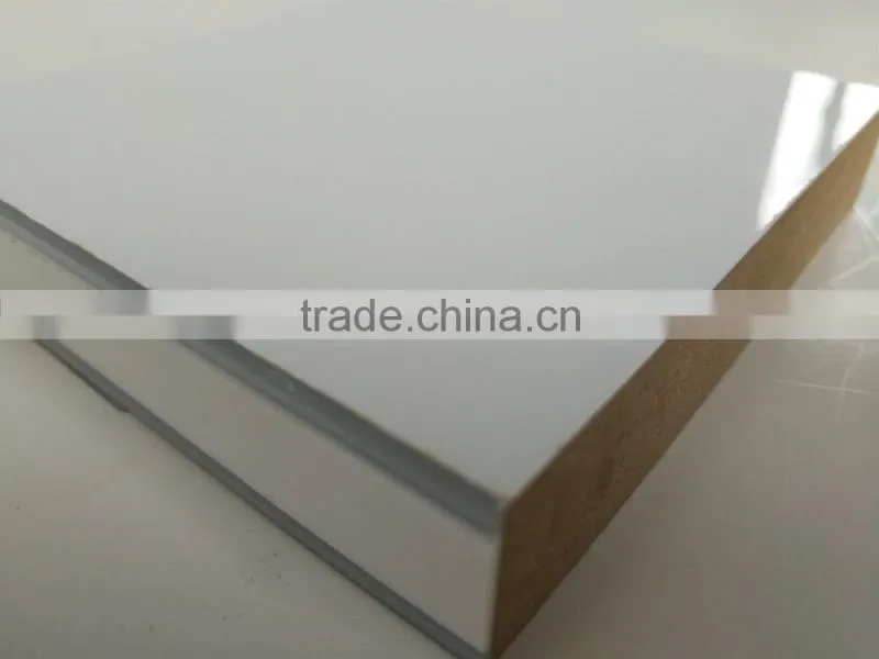 Solid color & Metallic color uv lacquer coated mdf board for furniture