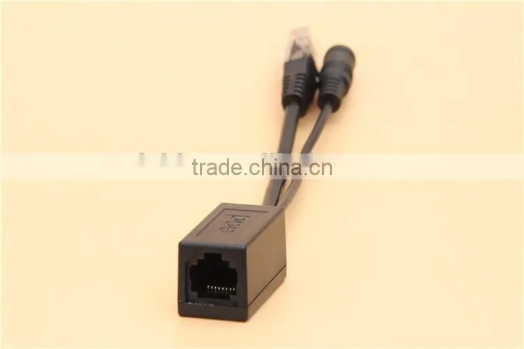 RJ45 Female to RJ45 Male DC Powe Female CCTV POE Cable for IP Camera