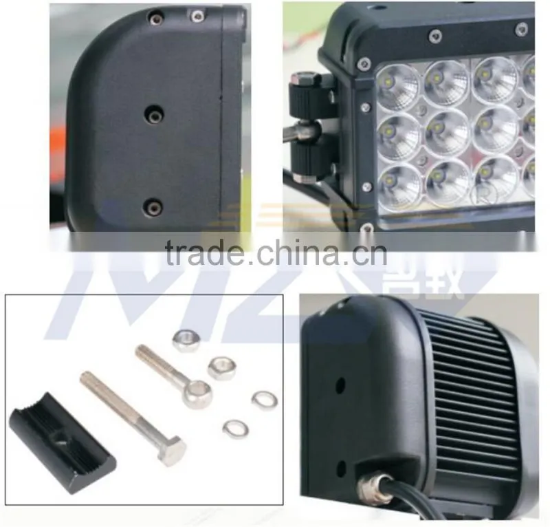 China MZ Factory Direct 11'' 108W 9500lm led offroad bars light Flood Spot Combo four row Square Led Light Bars ETI LED Hi Power