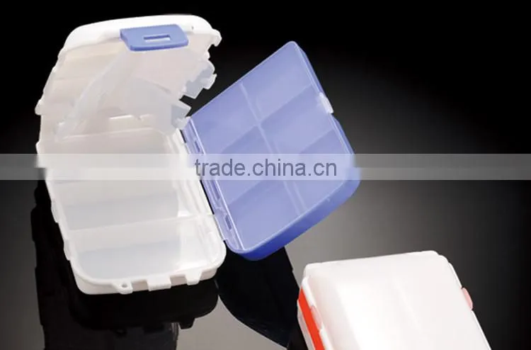 Recyclable free sample small plastic fishing box with tackles