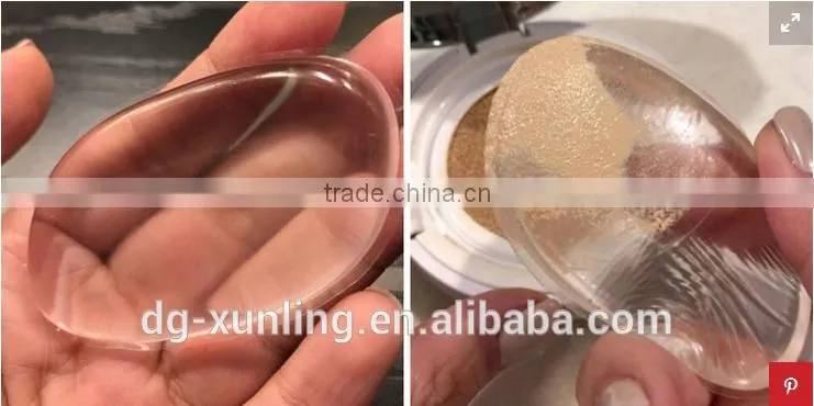 Foundation,Blush,Eye Shadow Type Transparent Silicone Gel Makeup Silicone Jelly Powder Puff