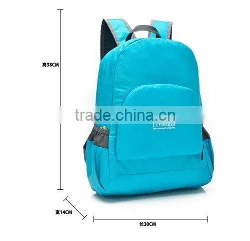 Alibaba express china Fashion High Quality Lightweight Folding Backpack Bag