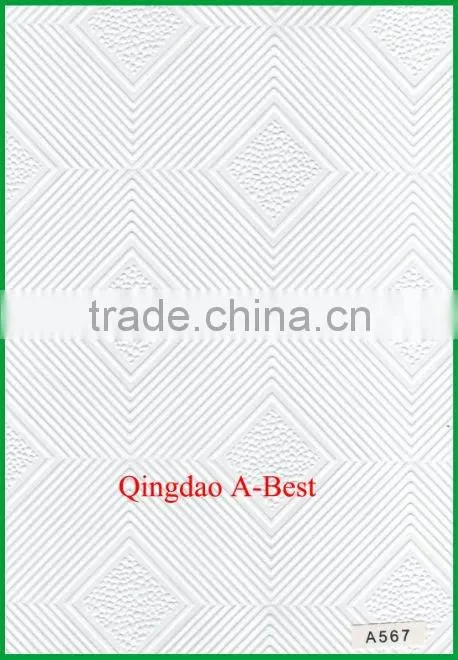white suspended PVC laminated gypaum board for Ceiling (600x1200x8mm)