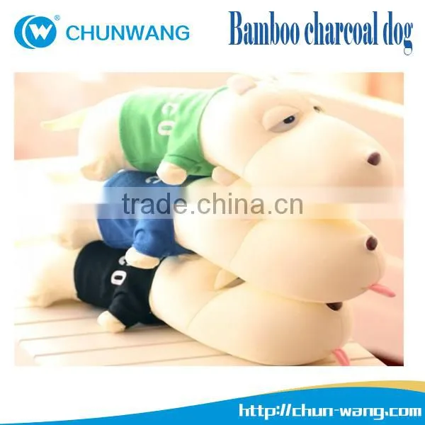 Lovely bamboo charcoal dog pet toy charcoal car air fresher