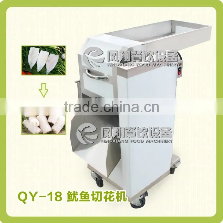 QY-18 High Quality Stainless Steel Squid Fish Cutting Machine Good Cutting Effect Squid Crosswise Cutter