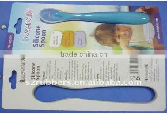 Food grade silicone baby spoon