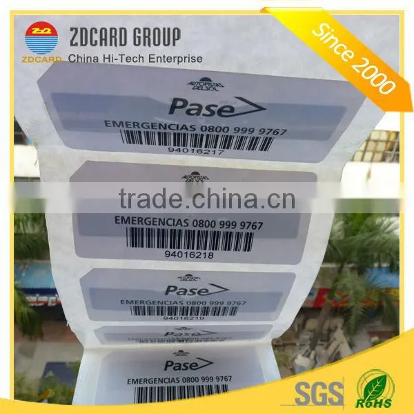 Adhesive Long Range UHF RFID Sticker Tag