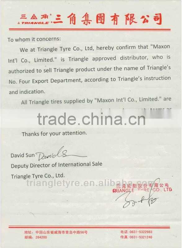 Triangle manufacturer radial Off Road tire TB516 26.5R25 ** TRIANGLE BRAND OTR