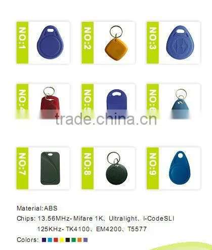 Bulk production NFC key tag for access control
