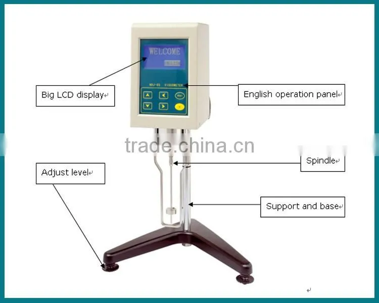 13000000 cps water bath reading cream viscometer