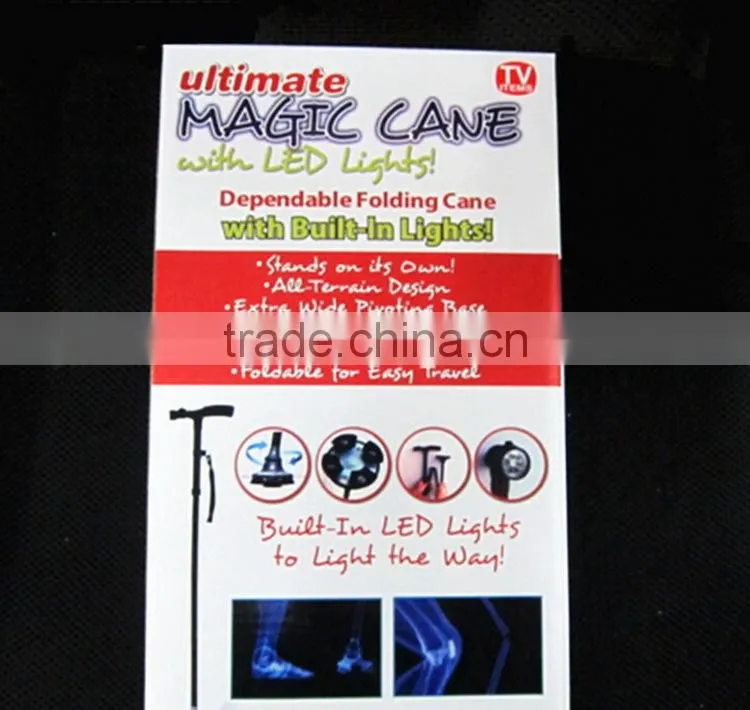 Magic Cane with LED Light Dependable Folding Cane with Bulit-in Lights