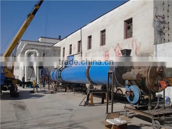 4 ton/hour Industrial Coco Peat Rotary Drum Dryer/Cire Fibre Drying Equipment for coconut shell machine