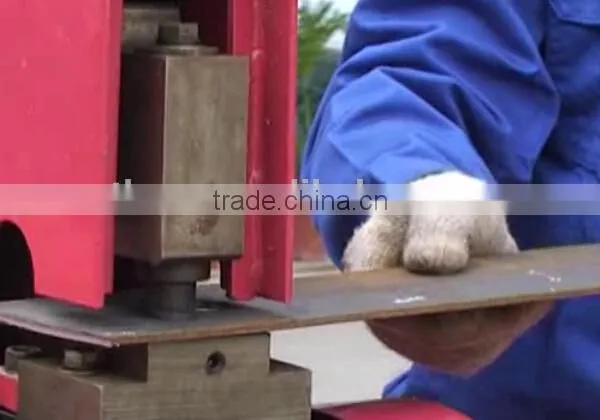 electric flat steel punching machine for 8mm thickness metal