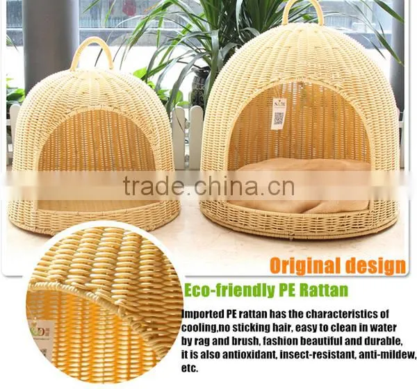 S&D Pet Accessories handmade lovely sofa shaped rattan dog bed pet bed