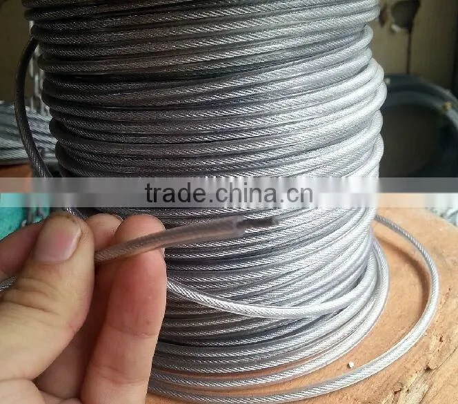 Factory stock pvc coated stainless steel 316 wire rope