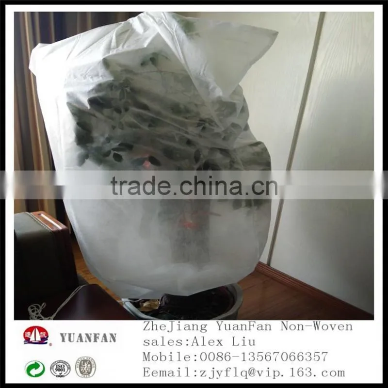 30gsm 80cm*100cm 60cm*80cm 120cm*180cm Non-woven plant cover have the rope