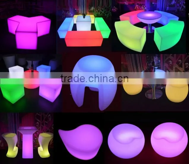 Carambola shape led stool illuminate small led stool led furniture KC-4145