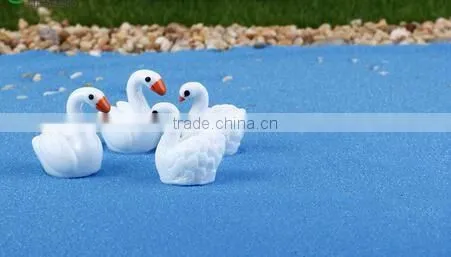 cy309 Artificial Three-dimensional whale DIY Resin swan crafts garden moss Micro View decorations