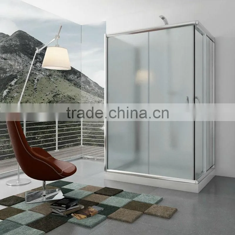 Free Standing Simple 2 sided shower enclosure,luxury shower room
