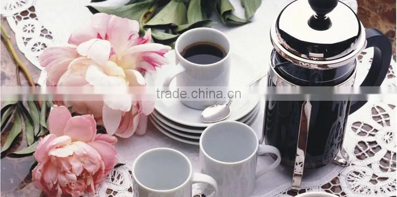 Unique design high quality hot-sale plastic coffee french press mug for various color.