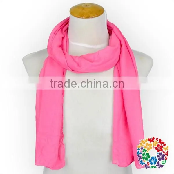 Many Colors Fashion Solid Polyester Long Scarf Women Shawl Scarf