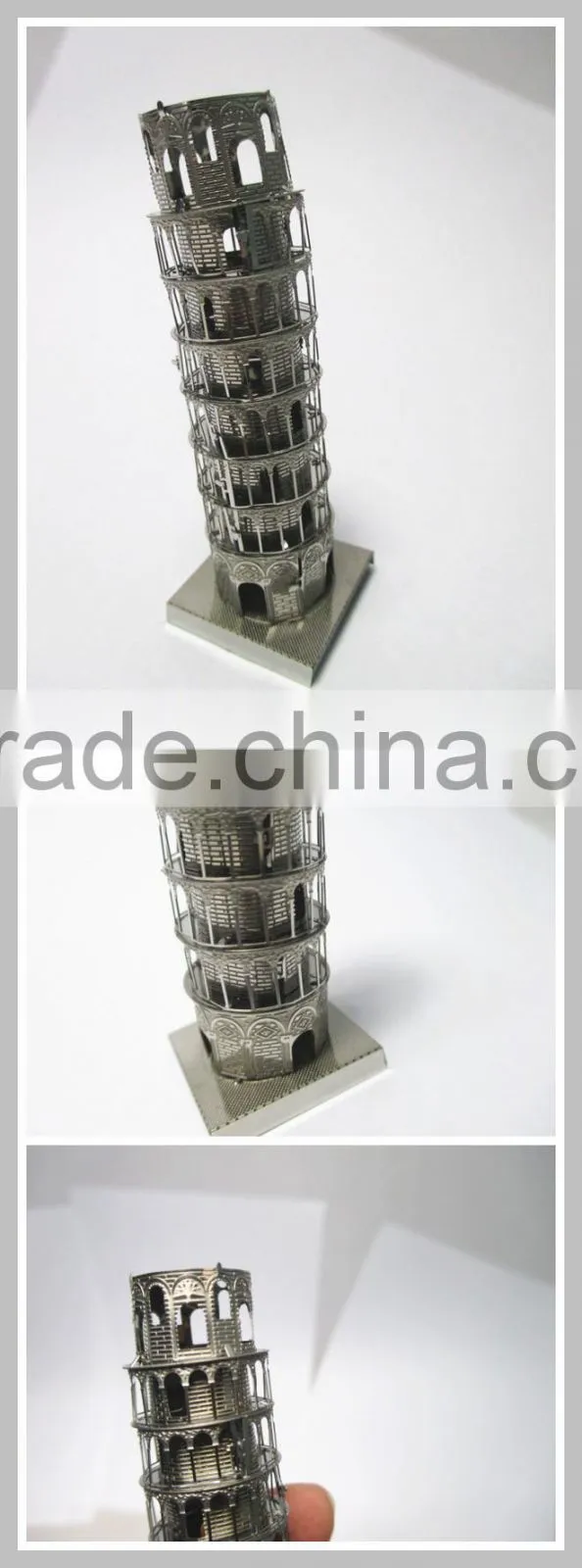 factory Famous building in metal assembling puzzle