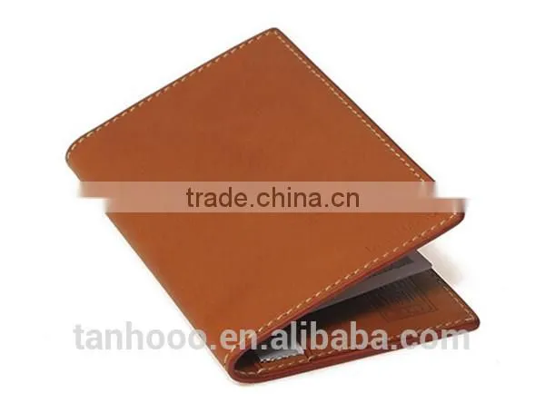 Leather passport wallet card holder with multifunction large capacity wholesale