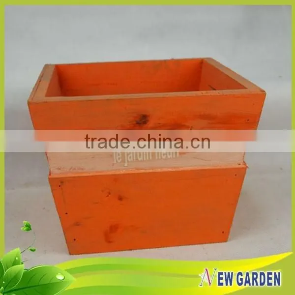 Homes and Gardens Natural Wooden Artificial Flower Basket Decoration