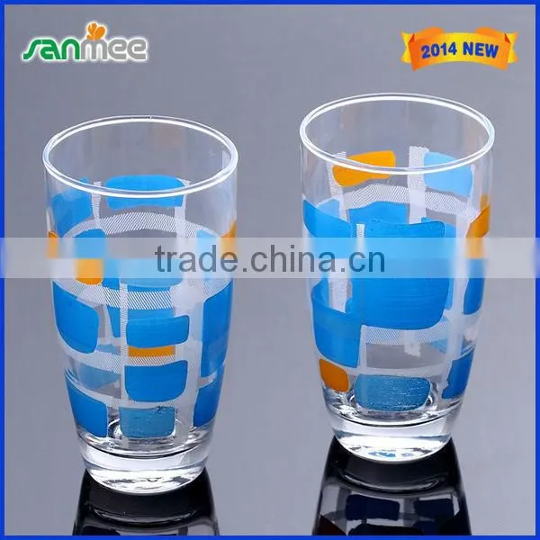 Mini And Clear Red And Green Drinking Glass