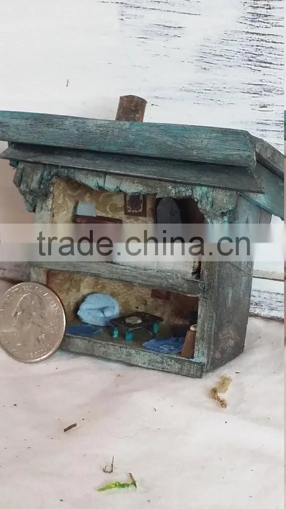 Tiny miniatures. Christmas house.