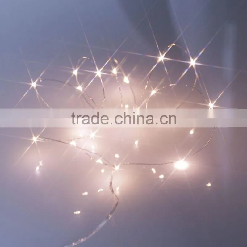 Battery Powered Miniture LED Wire indoor Christmas decorative Lighting with Timer