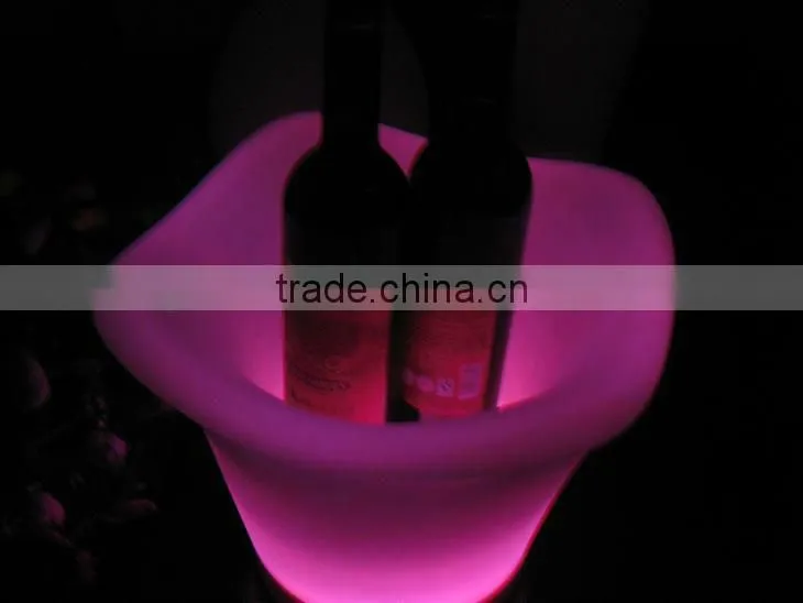 LED ice bucket for beer wine