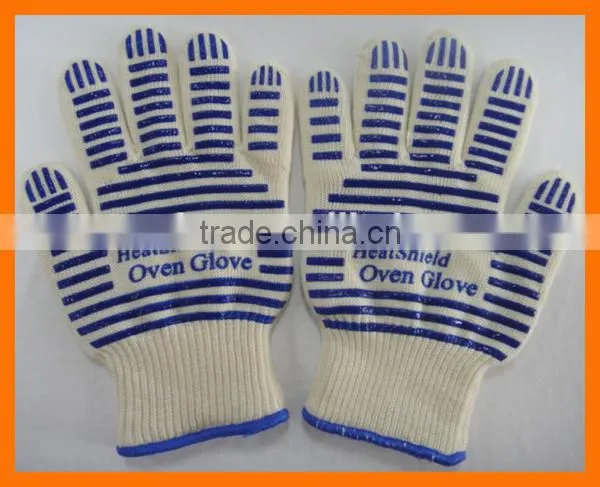 Anti Cut Extreme Heat Resistant BBQ Gloves 932F Silicone BBQ Grill Cooking Gloves Oven Mitts