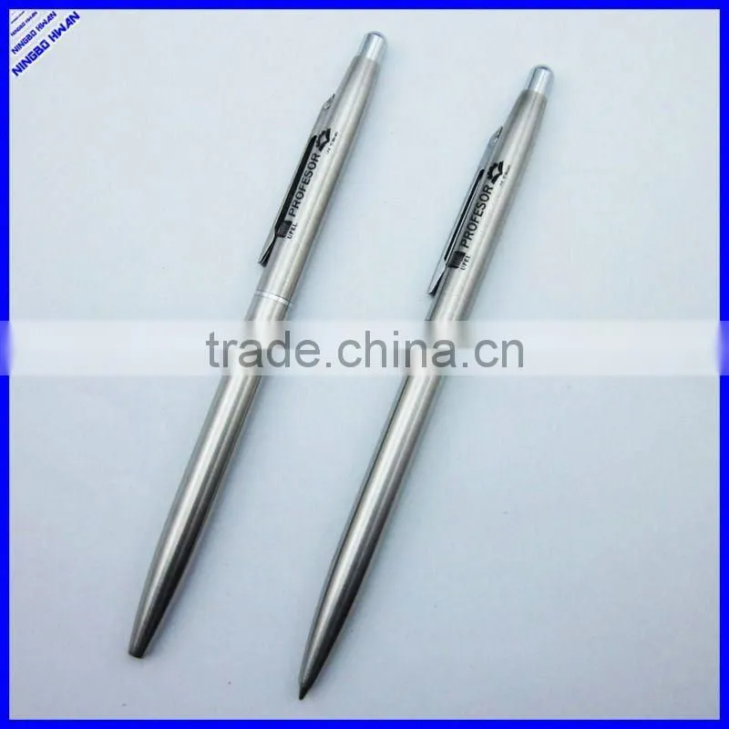High quality aluminium barrel promotional thin metal ballpoint pen
