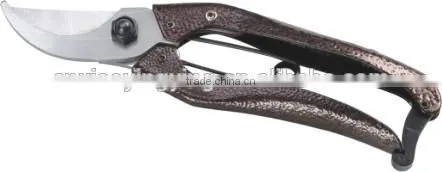 plastic coated pruner scissors/high quality garden shears