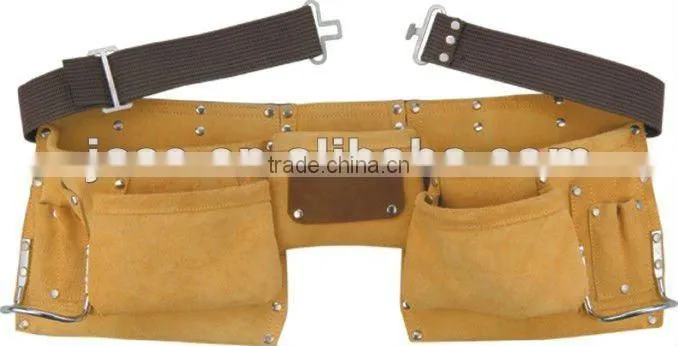 Cow split leather tool belt