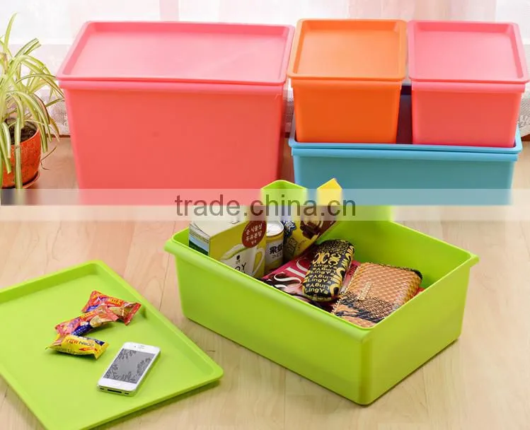 Wholesale Colorful Cheap 20L/30L/40L plastic storage box with lids