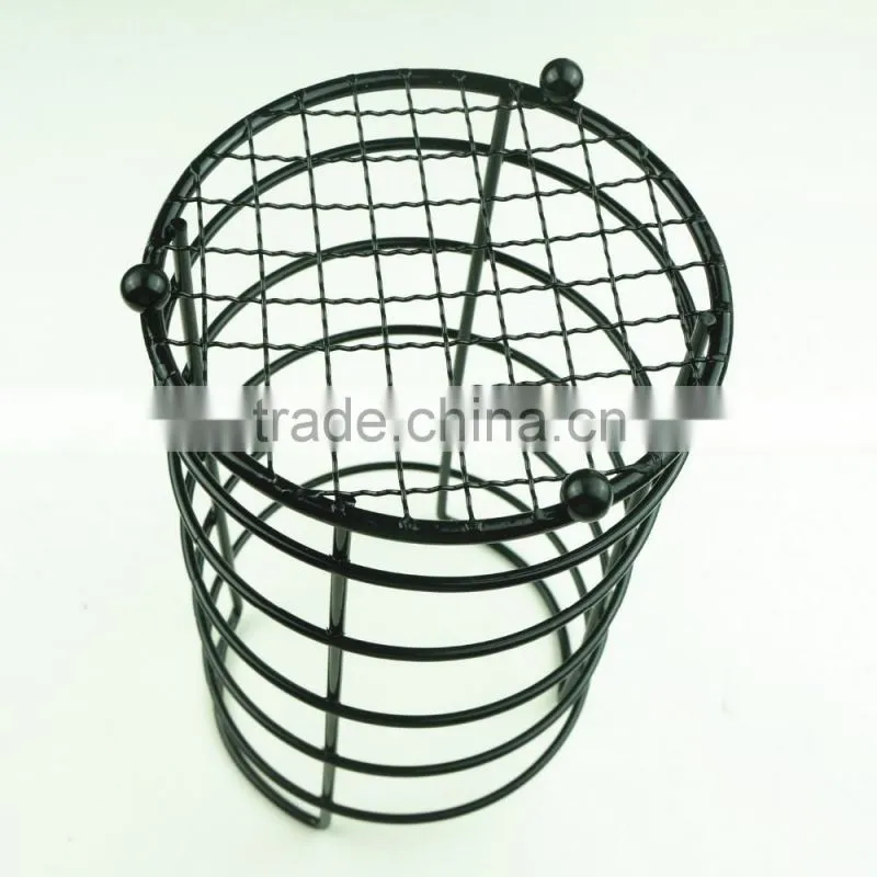 43002 Steel Wire Sink Basket Cutlery Holder Cooking Utensils Storage Kitchen Rack