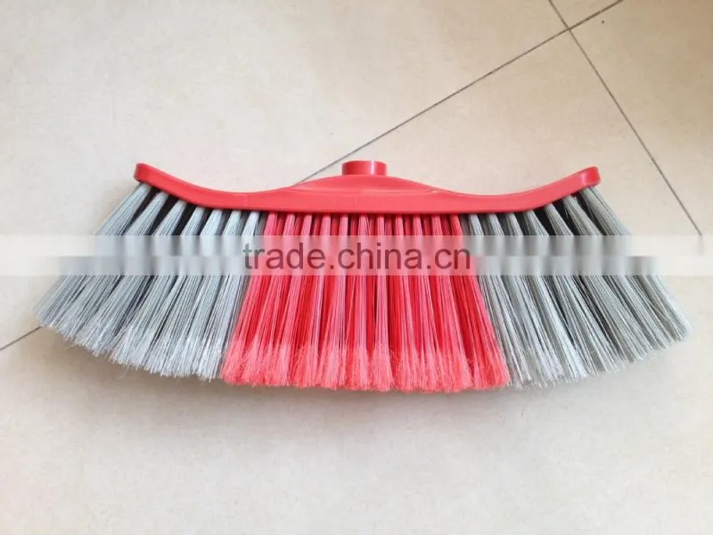 Low price wooden handle Plastic Brooms