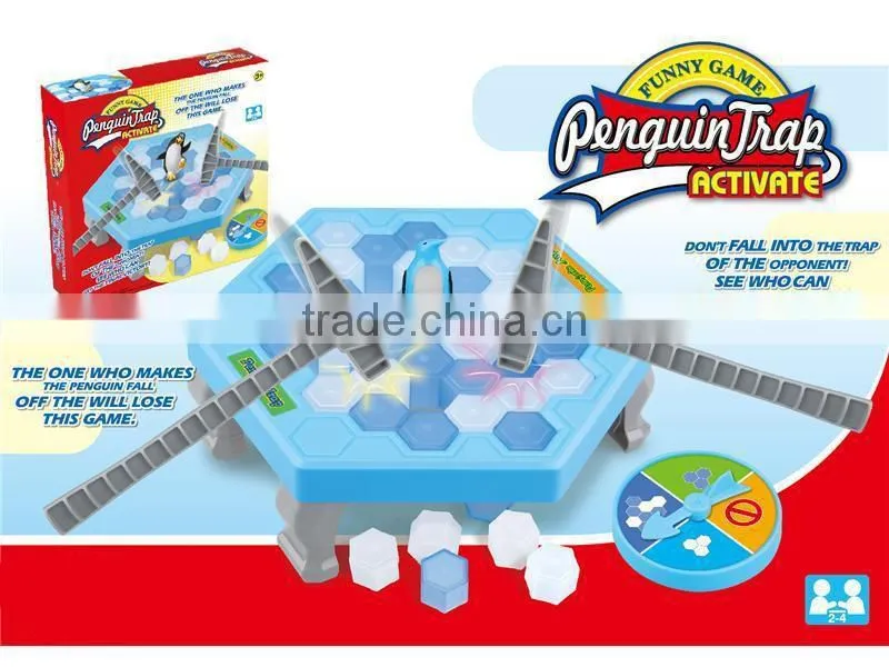 New arrival funny games toy penguin trap game happy penguin break ice game