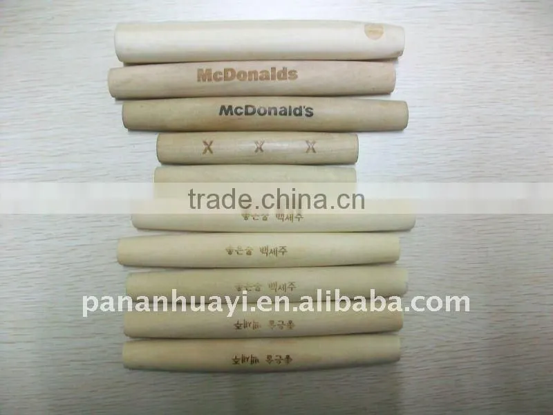 Korea Style Natural Wood stick Toys with Laser and buttons