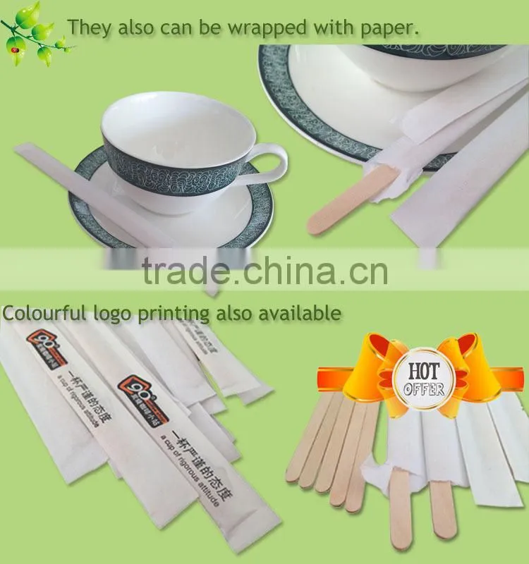 direct manufactuirer disposable wooden coffee stirrer sticks
