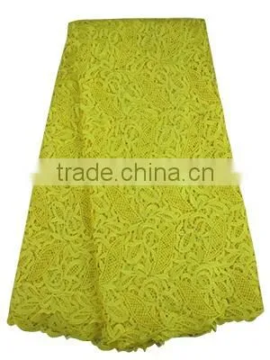 Royal Blue Chemical China Embroidery Lace Fabric Beaded Guipure Lace Cupion Lace CP0011