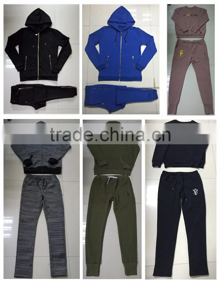 mens plain tracksuits custom high quality gym tight fit tracksuit in China